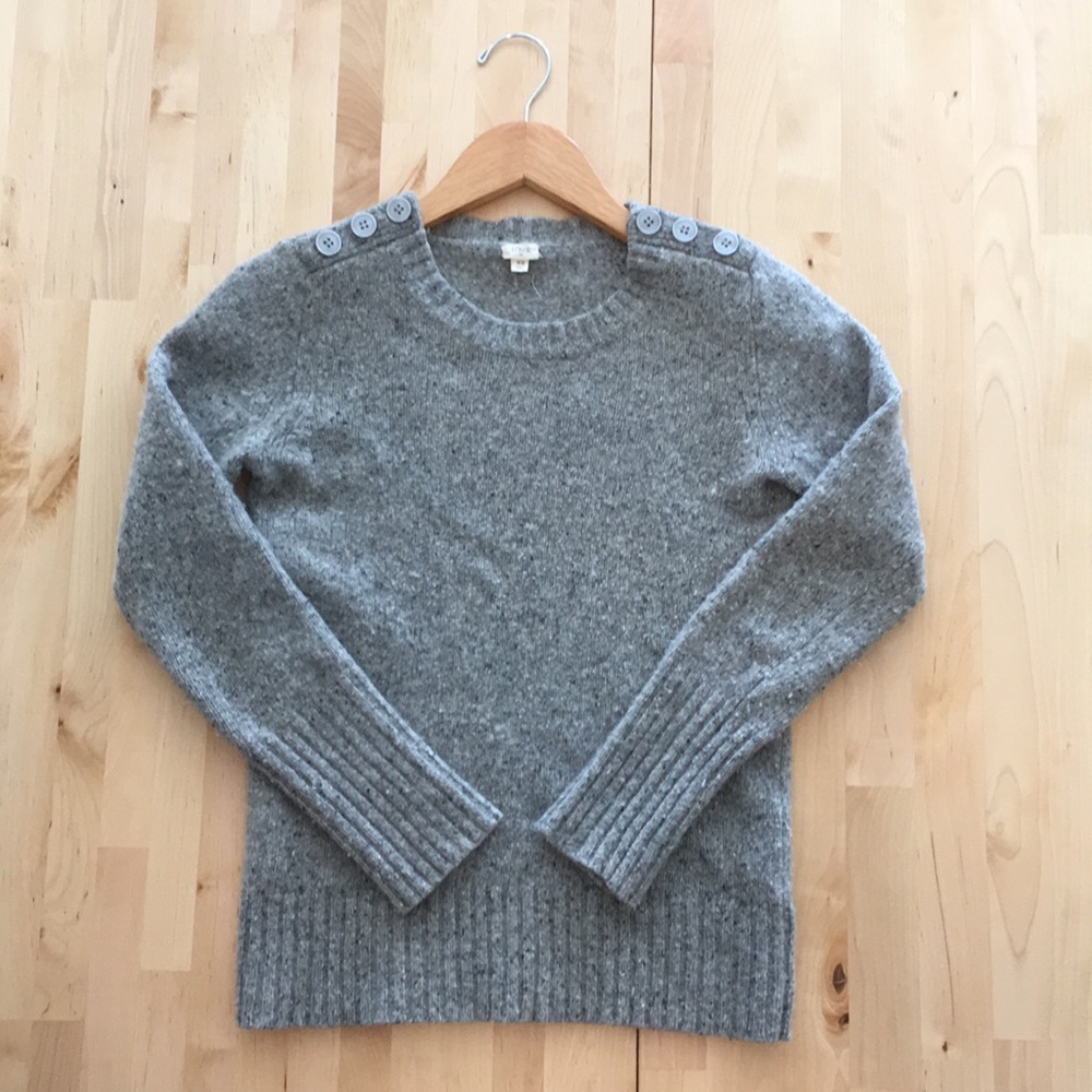 J Crew Wool Crew Neck Sweater